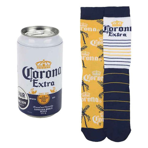 CORONA 2 PAIR CREW BEER CAN SET