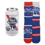 PABST BLUE RIBBON 2 PAIR CREW BEER CAN SET