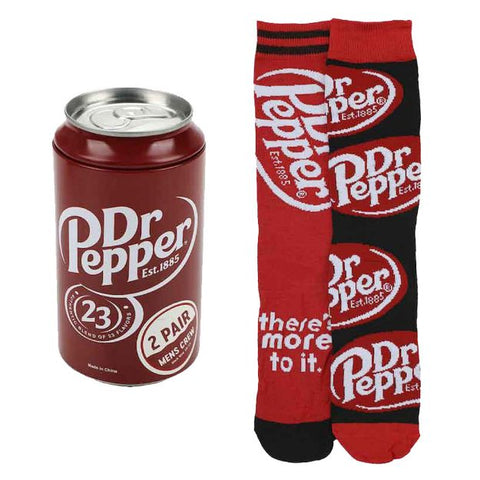 DR. PEPPER 2 PAIR CREW SODA CAN SET