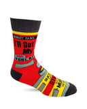 Fabdaz - Nobody Panic I'll Get My Tool Kit Men's Novelty Crew Socks