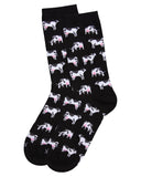 Infinity Classics International Inc. - MeMoi Cows Bamboo Blend Crew Socks: Confetti Pink / 9-11