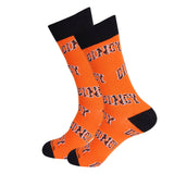 Barrel Down South - Orange Cincy Word Stripe Socks