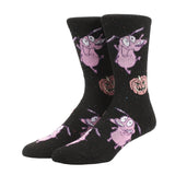 Courage The Cowardly Dog Mixed Character Art Pumpkin AOP Mens Athletic Crew Socks