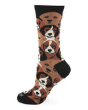 Infinity Classics International Inc. - MeMoi Puppy Women's Bamboo Crew Socks: Black / 9-11