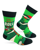 Fabdaz - Golf Theme "This Is How I Roll" Men's Novelty Crew Socks