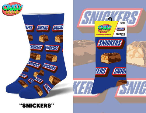 Crazy Socks - Snickers - Mens Crew Folded