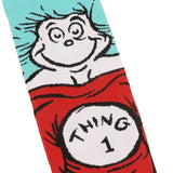 The Cat In The Hat Thing 1 & Thing 2 Buddy Mens Casual Crew Sock