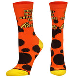 Cool Socks - Peanut Butter Chocolate Time - Womens Crew Folded