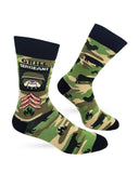 Fabdaz - Grill Sergeant Cookout Grilling BBQ Men's Novelty Crew Socks