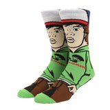 Stranger Things Dustin Henderson Mens 360 Casual Crew Socks