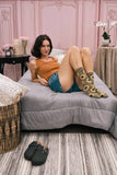 Infinity Classics International Inc. - Majestic Sunflower Bamboo Blend Crew Socks: Powder Pink / 9-11