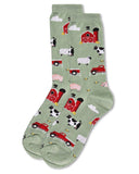 Women's Farm Fun Bamboo Blend Crew Socks