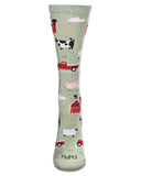 Women's Farm Fun Bamboo Blend Crew Socks