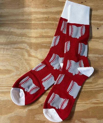 Barrel Down South - OH Ohio Shape Baseball Socks