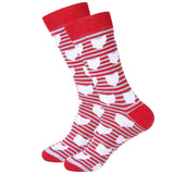 Barrel Down South - Red Stripe Ohio Shape Socks