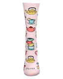 Infinity Classics International Inc. - Time for Tea Crew Socks: Powder Pink / 9-11