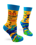 Fabdaz - Best Thing About People...Their Dogs Women's Crew Socks