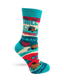 Fabdaz - Chill Mode Activated Capybara Women's Crew Socks