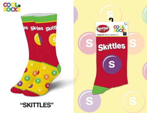 Cool Socks - Skittles - Womens Crew Folded