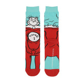The Cat In The Hat Thing 1 & Thing 2 Buddy Mens Casual Crew Sock