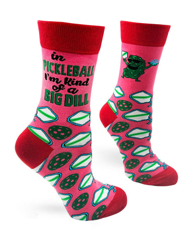 Fabdaz - In Pickleball I'm Kind of a Big Deal Women's Crew Socks
