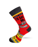 Fabdaz - Nobody Panic I'll Get My Tool Kit Men's Novelty Crew Socks