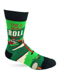 Fabdaz - Golf Theme "This Is How I Roll" Men's Novelty Crew Socks