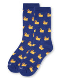 Women's Rubber Ducks Bamboo Blend Crew Socks