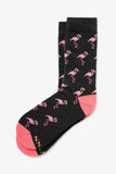 Alynn - Womens Flamingo Repeat Socks