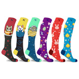 Extreme Fit Wholesale - NOVELTY COLLECTION COMPRESSION SOCKS - 6 ASST STYLES: Food Lovers / Small/Medium