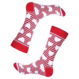 Barrel Down South - Red Stripe Ohio Shape Socks