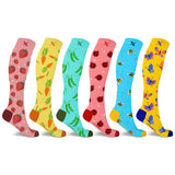 Extreme Fit Wholesale - NOVELTY COLLECTION COMPRESSION SOCKS - 6 ASST STYLES: Food Lovers / Small/Medium