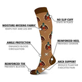 Extreme Fit Wholesale - NOVELTY COLLECTION COMPRESSION SOCKS - 6 ASST STYLES: Food Lovers / Small/Medium