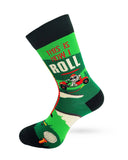 Fabdaz - Golf Theme "This Is How I Roll" Men's Novelty Crew Socks
