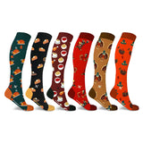 Extreme Fit Wholesale - NOVELTY COLLECTION COMPRESSION SOCKS - 6 ASST STYLES: Food Lovers / Small/Medium