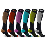 Extreme Fit Wholesale - KNEE-HIGH COMPRESSION SOCKS - ASSORTED DESIGNS: Sports / Large/XL
