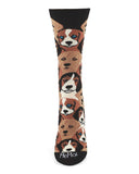 Infinity Classics International Inc. - MeMoi Puppy Women's Bamboo Crew Socks: Black / 9-11