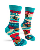 Fabdaz - Chill Mode Activated Capybara Women's Crew Socks