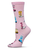 Infinity Classics International Inc. - Sassy Boots Bamboo Crew: Crystal Rose / 9-11