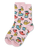 Infinity Classics International Inc. - Time for Tea Crew Socks: Powder Pink / 9-11