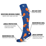 Extreme Fit Wholesale - Food Lovers Pain Relief Compression Socks - 3 ASST STYLES: Large/XL