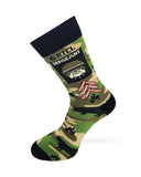 Fabdaz - Grill Sergeant Cookout Grilling BBQ Men's Novelty Crew Socks