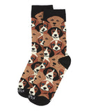 Infinity Classics International Inc. - MeMoi Puppy Women's Bamboo Crew Socks: Black / 9-11