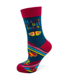 Fabdaz - Think Happy Thoughts Make Today Amazing Women's Crew Socks