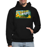 Kansas Whimsical State Logo Heavy Blend Adult Hoodie - black