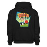 Wisconsin Whimsical State Logo Heavy Blend Adult Hoodie - black