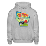 Wisconsin Whimsical State Logo Heavy Blend Adult Hoodie - heather gray