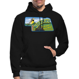 Nebraska Whimsical State Logo Heavy Blend Adult Hoodie - black