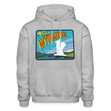 Wyoming Whimsical State Logo Gildan Blend Adult Hoodie - heather gray