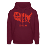 Kentucky - Made in the USA Men's Hoodie - burgundy